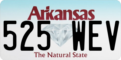AR license plate 525WEV