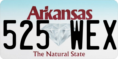 AR license plate 525WEX
