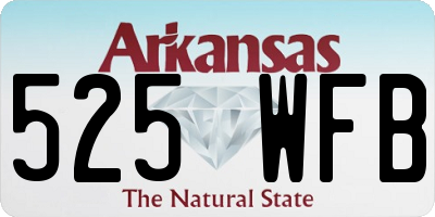 AR license plate 525WFB