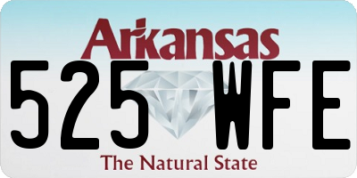 AR license plate 525WFE