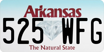 AR license plate 525WFG