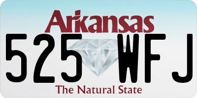 AR license plate 525WFJ