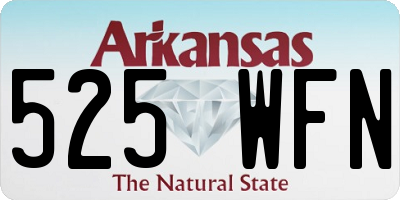 AR license plate 525WFN
