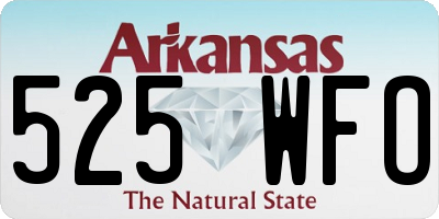 AR license plate 525WFO