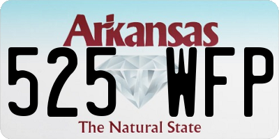 AR license plate 525WFP