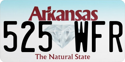 AR license plate 525WFR