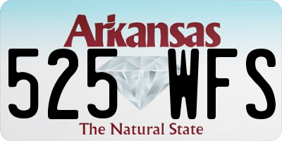 AR license plate 525WFS