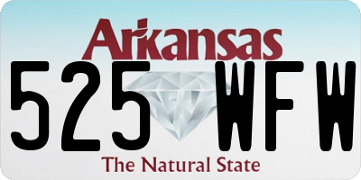 AR license plate 525WFW