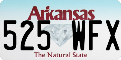 AR license plate 525WFX