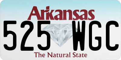 AR license plate 525WGC