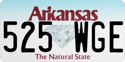 AR license plate 525WGE