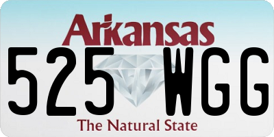 AR license plate 525WGG
