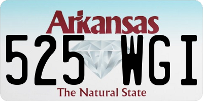 AR license plate 525WGI