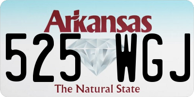 AR license plate 525WGJ
