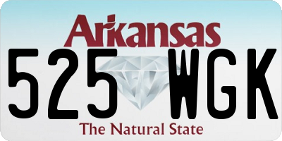 AR license plate 525WGK