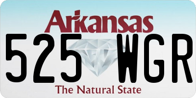 AR license plate 525WGR