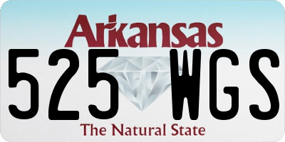 AR license plate 525WGS