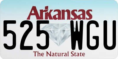 AR license plate 525WGU