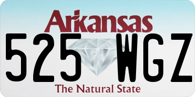 AR license plate 525WGZ