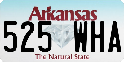AR license plate 525WHA