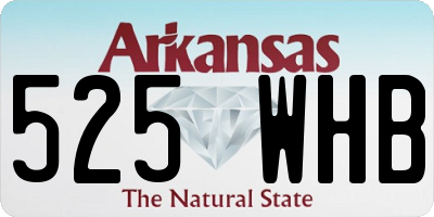 AR license plate 525WHB