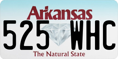 AR license plate 525WHC