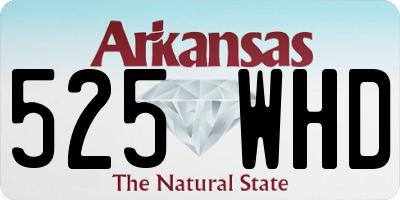 AR license plate 525WHD