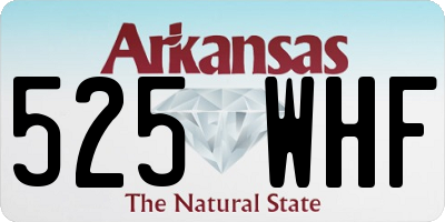 AR license plate 525WHF