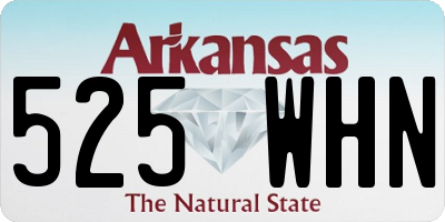AR license plate 525WHN