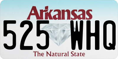 AR license plate 525WHQ