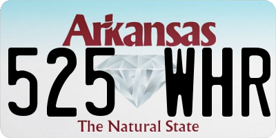 AR license plate 525WHR