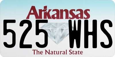 AR license plate 525WHS