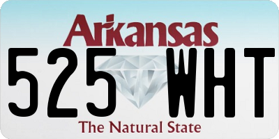 AR license plate 525WHT