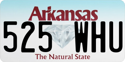 AR license plate 525WHU