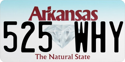 AR license plate 525WHY