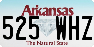 AR license plate 525WHZ