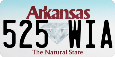 AR license plate 525WIA