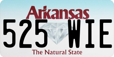 AR license plate 525WIE