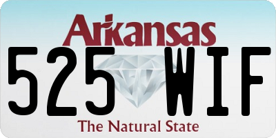 AR license plate 525WIF