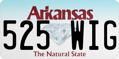 AR license plate 525WIG