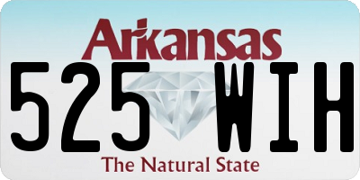 AR license plate 525WIH