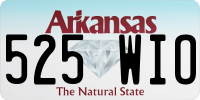 AR license plate 525WIO