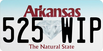 AR license plate 525WIP