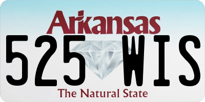 AR license plate 525WIS