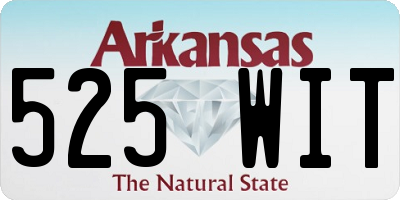 AR license plate 525WIT
