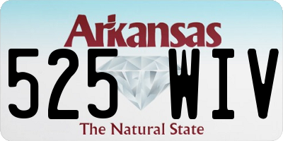AR license plate 525WIV