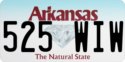 AR license plate 525WIW