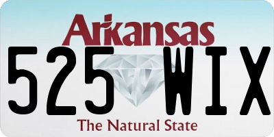AR license plate 525WIX