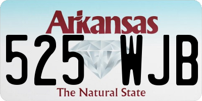 AR license plate 525WJB