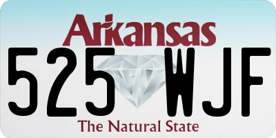 AR license plate 525WJF